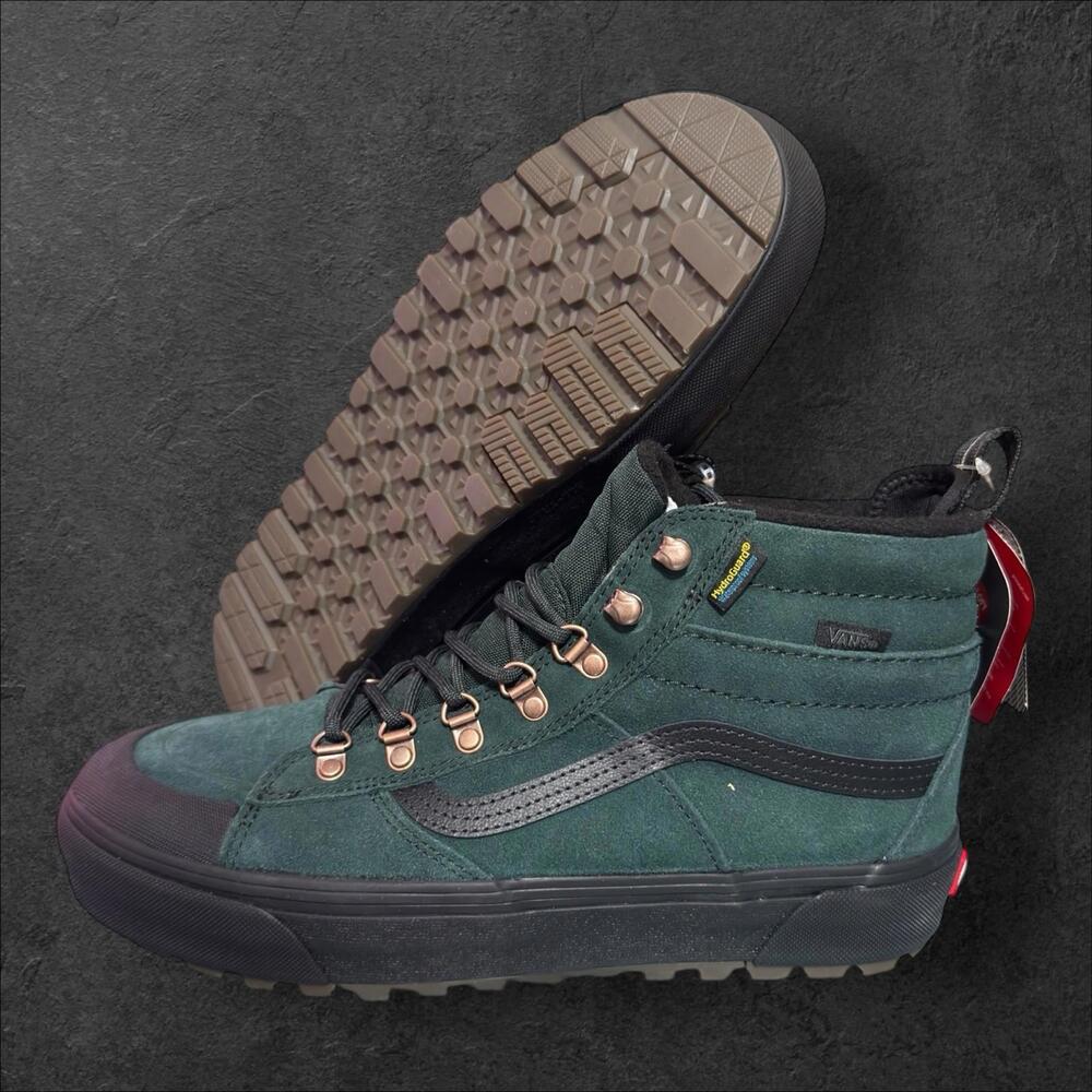 Size 7 -‎ Vans Sk8-Hi MTE DR Scarab Green Sneakerboot Men's Waterproof Insulated